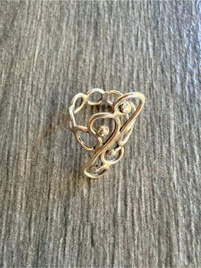 🌸Vintage Sterling Silver Swirl Ring